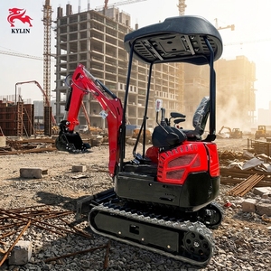 Mini-excavatrice compacte Kylin pour travaux utilitaires, aménagement paysager, construction et travaux de terrassement - Product Image 1