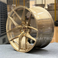 Ruedas Forjadas Monobloque de Diseño Personalizado XINLAI en Color Oro Champán, 19 Pulgadas, 5x120, 5x112, 5x114.3 para BMW, Audi y Mercedes-Benz