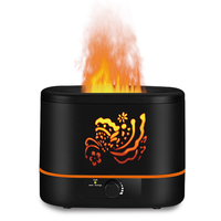 Humidificateur à flamme de feu de grande capacité 2L personnalisé diffuseur d'arômes humidificateur ultrasonique d'huile essentielle d'air