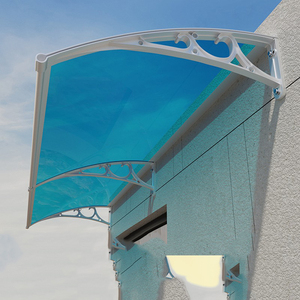 Auvent extérieur moderne pour porte et fenêtre, en aluminium avec <span class=keywords><strong>plaque</strong></span> acrylique et <span class=keywords><strong>polycarbonate</strong></span>, protection contre la pluie et la neige - Product Image 3