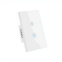 Interrupteur intelligent YDD Tuya Alexa Google Home Zigbee/WiFi avec panneau en verre trempé, contrôle vocal, programmation par application, 16A AC240V, édition Zero Fire