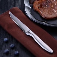 Premium Steakmesser im Western-Restaurant-Stil mit Wellenschliff, klassisches Küchenmesser zum Fleischschneiden, spülmaschinenfest für das Abendessen