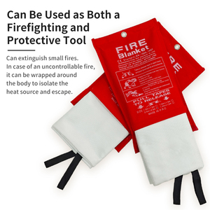 Couverture d'urgence résistante à la chaleur de 1.5*1.5m pour le soudage et la sécurité au travail - Product Image 3