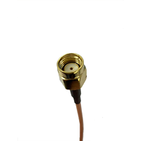 Câble coaxial RP SMA-J-RG316-RP SMA-JW RG316, assemblage direct usine, RP SMA mâle vers RP SMA mâle coudé