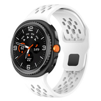 Bracelet en silicone sport pour Galaxy Watch 9, compatible avec le bracelet en gel de style maille en silicone avec fermoir pliable, compatible avec Watch 8 Classic