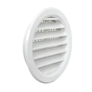 Round Design Waterproof Exterior Wall Air Vent Grille Panels For Apartments Villas Hotels Ventilation