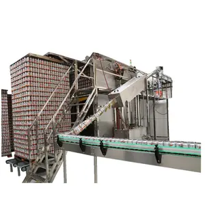 Food Tin Aluminum Can Depalletizer Machinery Equipment Slope Tunnel Can Washer