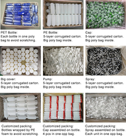 Piluliers blancs en plastique PET personnalisés de 150ml emballage de vitamines vides pour la médecine avec bouchons à vis