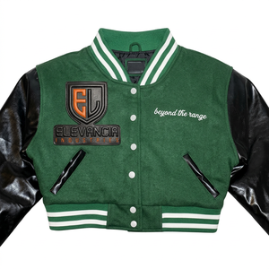 Chaqueta Varsity de Punto Personalizada para Mujer - Diseño Clásico de Béisbol con Materiales Premium, Forro de Algodón, Opciones de Logotipo para Otoño - Product Image 1