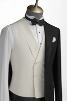 Ensemble de costume de smoking slim pour homme, broderie main, simple boutonnage, grande taille, respirant, antistatique, prix de gros