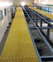 Vente en gros directe de panneaux et clips de grille en PRV (fibre de verre phénolique) durables, antidérapants et drainants pour plateformes de travail