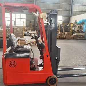 Klein Personeelsbestand Driepunts Elektrische Stapelaar 3 Wielen 1T/1.5T/2T Capaciteit Smal Gangpad Werk Triplex Mast Vorkheftrucks Pallet Retail - Product Image 3