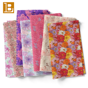 BILU <span class=keywords><strong>2026</strong></span> Nueva Tela Popelina 100% Algodón con Estampado de Flores Grandes Estilo Liberty para Vestidos de Mujer - Product Image 1