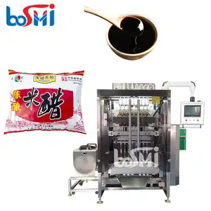 Automatic 6 lane 8 lane multiple straw tartare sauce filling machine 4 side sealing sachet hot sauce packing machine