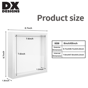 DX thiết kế bán buôn tùy chỉnh kích cỡ khác nhau khung gỗ hiển thị trường hợp Hoa Bóng hộp hiển thị - Product Image 3