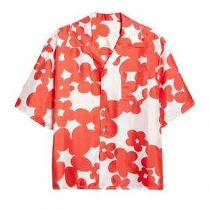 2025 chemise décontractée à manches courtes en satin imprimé sur mesure pour hommes conception anti-rides respirante tailles XXL-Service OEM - Product Image 3