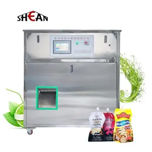 Hot sale Bean Soy milk juice Soft Drinks tomato sauce bag spout pouch filling and capping machine