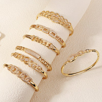 Vente en gros Bracelet à ongles haut de gamme pour femmes polyvalent léger luxe cuivre incrusté de zircon mode Bracelets à maillons de chaîne