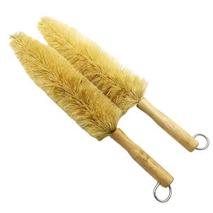 CTCC008 <span class=keywords><strong>Cepillo</strong></span> de limpieza de fibra <span class=keywords><strong>natural</strong></span> de sisal/coco con mango largo, <span class=keywords><strong>cepillo</strong></span> para limpiar huecos de coches, mango de madera - Product Image 1