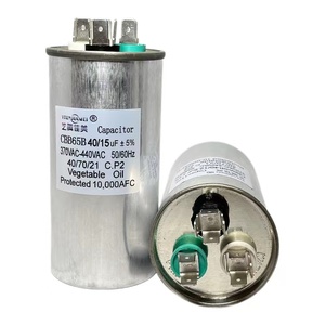 Condensatore AC di Alta Qualità per Refrigerazione CBB65 40+15uf 370/440V AC per Condizionatori d'Aria - Product Image 1