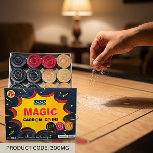Juego de Monedas de Carrom Mágicas de 8 mm, Fichas de Madera Impresas Personalizadas, Juego de Mesa para Interiores, Set de Regalo Modelo Jr-ind-c35 Uttar Pradesh - Product Image 4