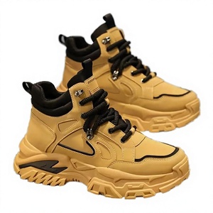 Nouvelles Chaussures de Marche Respirantes pour Hommes, à Lacets, en EVA, Rehaussantes, Épaisses, Couleurs Vives, Tendance Automne - Product Image 4