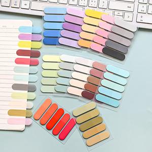 Aneka warna Semi lingkaran gradien hewan peliharaan merekat sendiri catatan tempel gaya transparan esensial sekolah untuk penggunaan kantor sekolah - Product Image 6