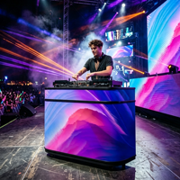Pantalla LED a Todo Color P1.86/P2.5 4K HDR10 para Cabina de DJ, Mostrador, Tienda, Supermercado, con 2 Años de Garantía