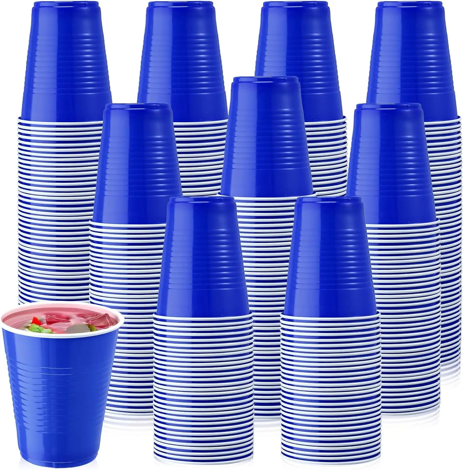 प्लास्टिक कप थोक 16 औंस डिस्पोजेबल टंबर्स शादी कप हार्ड प्लास्टिक पार्टी वाइन कप
