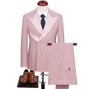 Costume décontracté de haute qualité pour <span class=keywords><strong>homme</strong></span>, <span class=keywords><strong>smoking</strong></span> de marié, <span class=keywords><strong>veste</strong></span> de costume ajustée pour <span class=keywords><strong>homme</strong></span>, deux pièces - Product Image 1