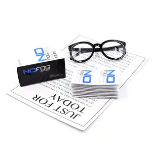 East sunshine High quality wholesale Pre-Moistened Optical Glasses lens Anti Fog Clean cloth anti-fog Wet tissue Wipes