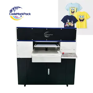 Grote Verkoop A1 Maat 6090 Groot Formaat Textiel Printer Beste Prijs Kleurrijke Afdrukken Op T-Shirts Snelle Snelheid A1 Dtg Printer