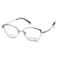 Stock listo de Diseño de Moda de titanio anteojos ópticos marcos