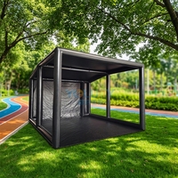Écran de Golf gonflable de haute qualité, boîtier de simulation pour la maison avec panneau avant et sol