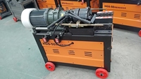 Machine à rouler les filets en acier CNC efficace pour barres ondulées de 16 à 40 mm, équipement automatique de filetage de barres d'armature