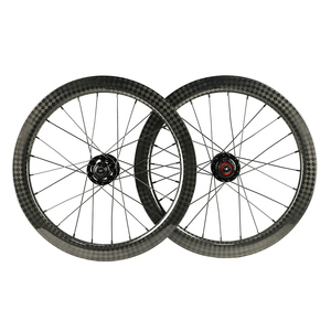 Carbon BMX Bike Wheelset 20 Inch 406 Folding Bicycle <strong>Wheels</strong> 38 Clincher Disc Brake 12K Glossy - Product Image 1