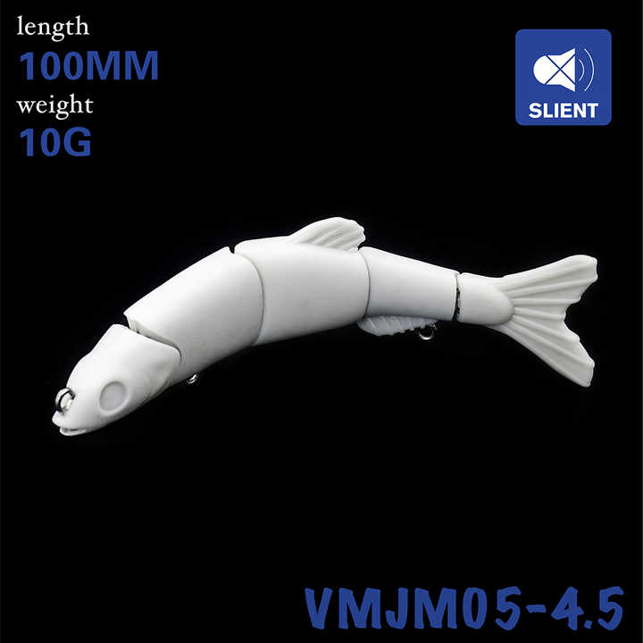 HENGJIA 1 Pièces 3 Sections Dur Articulé Vairon Pêche Appât Crochets