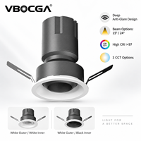 Spots LED modernes miniatures 3W 5W, en aluminium réglable, 45 mm, à découpe, pour montage en surface, plafonnier encastré, CRI90, dimmable, pour bureau et salle