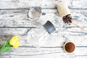 Thủy Tinh Carafe <span class=keywords><strong>Coffee</strong></span> Maker Pot Với Thép Không Gỉ Vĩnh Viễn Lọc Đổ Qua Tay Nhỏ Giọt Cà Phê Maker - Product Image 5