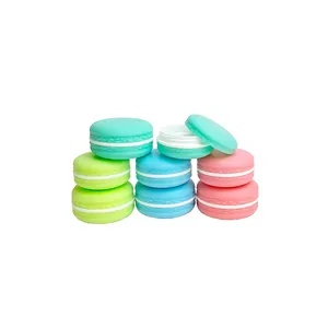 Màu Macaron nhựa PP Jar 10 gam cho Lip dán, kem mắt, bóng mắt bao bì mỹ phẩm