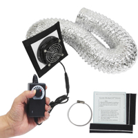 Kit de Ventilación Ajustable con Potente Ventilador de Extracción y Kit de Tubo de Extracción con Brida para Ducto para Caja de Impresora 3D