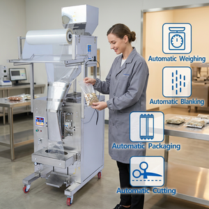 Máquina Empacadora Automática Industrial de Cabezal Único FFS para Empaque de Bolsas de 100g a 1kg de Azúcar, Legumbres y Semillas - Product Image 1