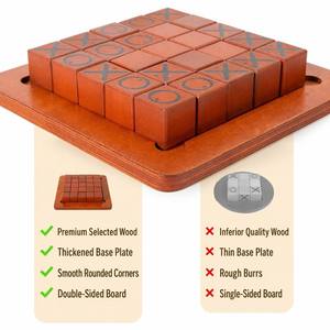 Juego <span class=keywords><strong>de</strong></span> <span class=keywords><strong>Mesa</strong></span> <span class=keywords><strong>de</strong></span> Empujar y Deslizar, Tic Tac Toe <span class=keywords><strong>de</strong></span> Madera, XO, Rompecabezas Deslizante, Juego <span class=keywords><strong>de</strong></span> Estrategia y Pensamiento Lógico para Niños y <span class=keywords><strong>Adultos</strong></span> - Product Image 6