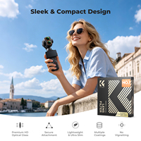 Ensemble de filtres ND16/PL ND32/PL ND64/PL ND256/PL UV CPL ND imperméables et résistants aux rayures de K&F Concept pour DJI OSMO Pocket 4 Pro