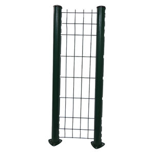 Clôture 3D facile à installer, clôture en treillis métallique galvanisé, poteaux en forme de pêche revêtus de PVC |   Panneaux d'extérieur pour la sécurité des jardins et des fermes 6 pieds - Product Image 2