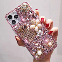 Botol Parfum Berlian Penuh Casing Ponsel Berhias Rhinestone Cocok untuk Iphone 17 Pro Max 13 16 Pro Max 15