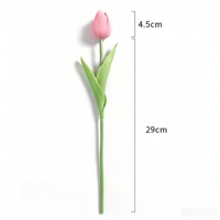 Tulipes artificielles en PU, mini, style nordique, décoration de mariage et de maison, fleurs réalistes haut de gamme