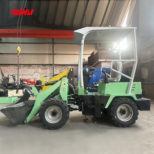 Kompak 0.4ton Mini elektrik pemuat roda Backhoe kecil operasi ujung depan sekop pengangkat inti mesin kompetitif - Product Image 2
