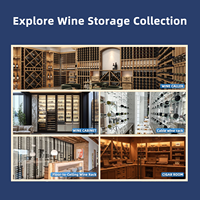 Présentoir à bouteilles avec modularisation personnalisé Casier à vin de luxe Casier à vin en croix en bois Porte-bouteilles en bois extra large pour bar