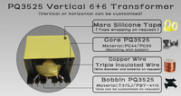 Transformateur Flyback PQ 3525, transformateur de puissance à haute fréquence, 10-500W, vertical/horizontal, personnalisable